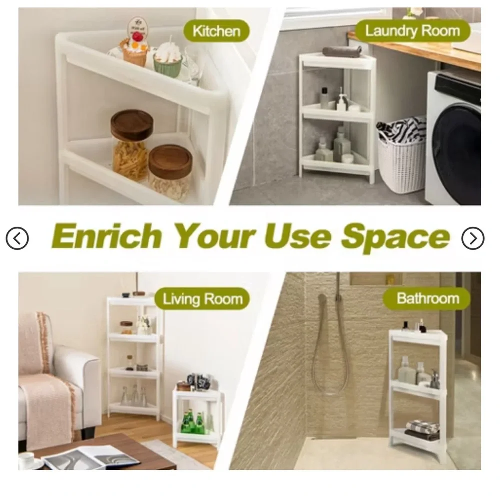3 Tier Detachable Corner Shower/Storage Rack